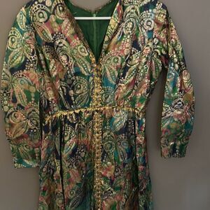 Bedazzled Disco Groovy Shimmery Woman’s dress Handmade Costume